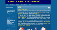 Desktop Screenshot of klom.cz