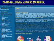 Tablet Screenshot of klom.cz
